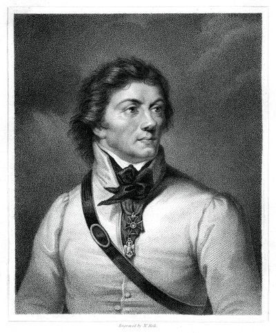 Tadeusz Kosciuszko, polnischer und litauischer Nationalheld, General und Anführer, 1833 von W. Holl