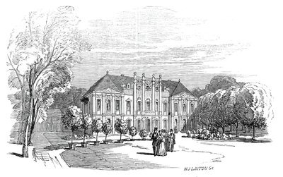 Palast von Tenneburg - nach der Zeichnung Seiner Königlichen Hoheit Prinz Albert (1845) von W. J. Linton