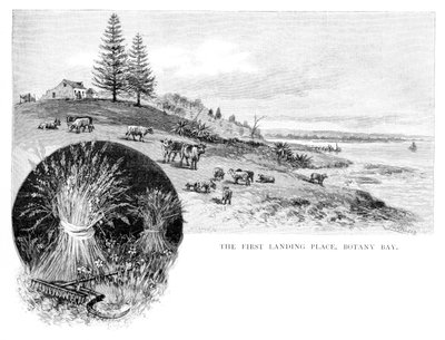 Der erste Landeplatz, Botany Bay, New South Wales, Australien, 1886 von W. Macleod
