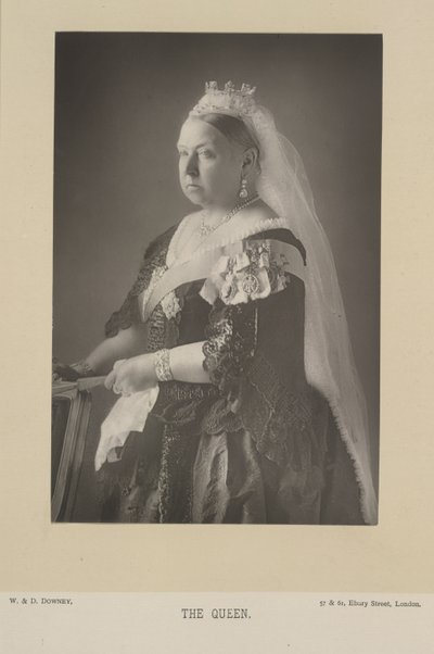 Königin Victoria. Königin des Vereinigten Königreichs von Großbritannien und Irland und (ab 1876) Kaiserin von Indien. Porträt. von W. and D. Downey