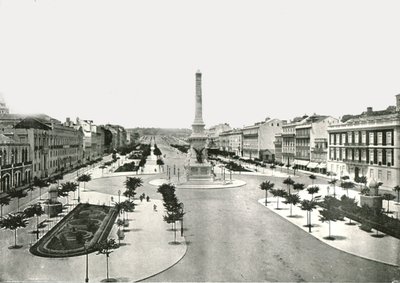 Restauradores Platz, Lissabon, Portugal, 1895 von W and S Ltd
