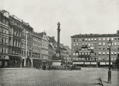 Der Karolinenplatz, München, Deutschland, 1895 von W and S Ltd