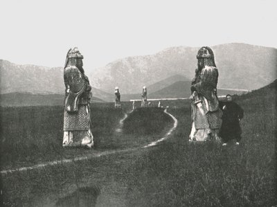 Der Zugang zur Stadt, Nankin, China, 1895 von W and S Ltd