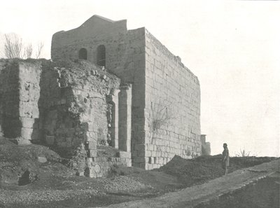 Turm, von dem St. Paul in einem Korb herabstieg, Damaskus, Osmanisches Syrien, 1895 von W and S Ltd
