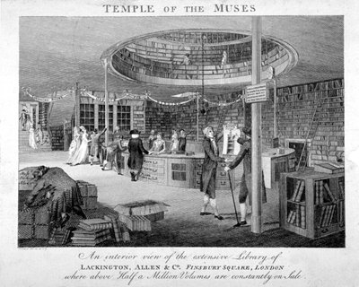 Buchhandlung Temple of the Muses am Finsbury Square, London von Walker