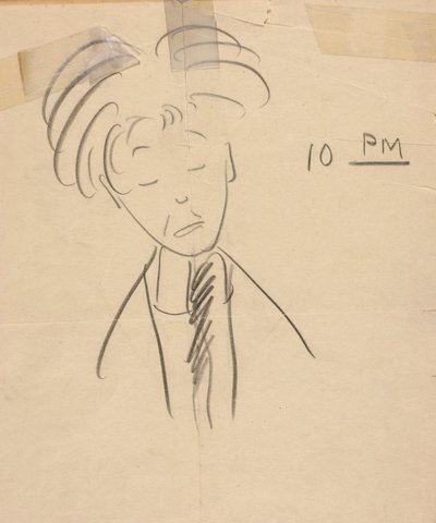 22 Uhr (Porträt von La Salle Spier) von Walt Kuhn