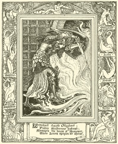 Aus Spensers Faerie Queene (Stich) von Walter (after) Crane