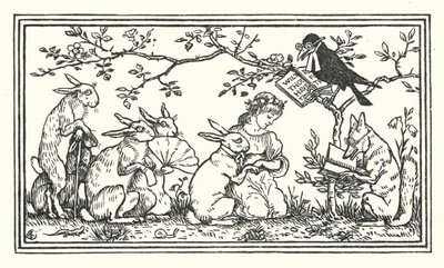Die Braut des Hasen von Walter (after) Crane