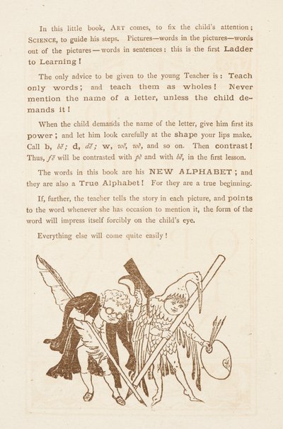 Ratschläge zum Lehren des Alphabets. Das goldene Primer. von Walter Crane