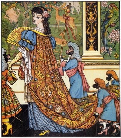 Die Schöne und das Biest: Illustration von Walter Crane (1845-1915) von Walter Crane
