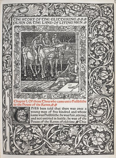 Kapitel I. Von den dreien, die zu Hallblithe zum Haus des Raben kamen von Walter Crane