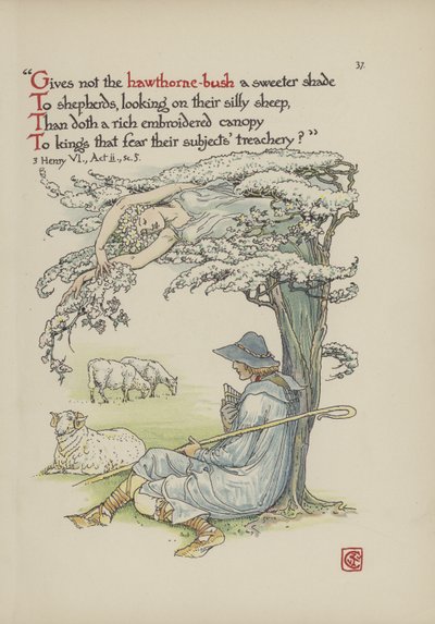 Blumen aus Shakespeares Garten von Walter Crane
