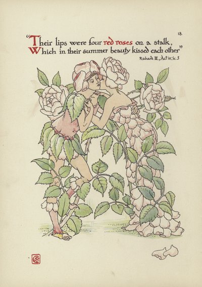 Blumen aus Shakespeares Garten von Walter Crane