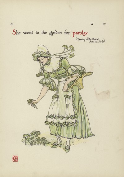 Blumen aus Shakespeares Garten von Walter Crane