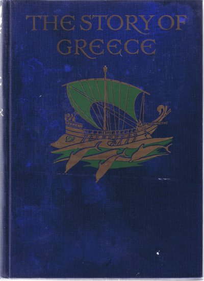 Vorderdeckelgestaltung, Illustration aus Die Geschichte Griechenlands, 1930er Jahre von Walter Crane