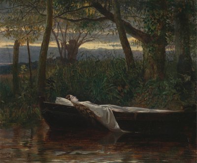 Die Dame von Shalott [1862, Royal Academy of Arts, London, Ausstellungskatalog] von Walter Crane