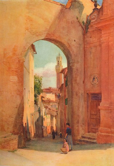 Arco Di S. Giuseppe, Siena von Walter Frederick Roofe Tyndale