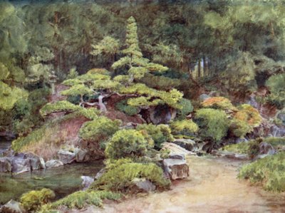 Buddhistischer Tempelgarten, Kofu von Walter Frederick Roofe Tyndale