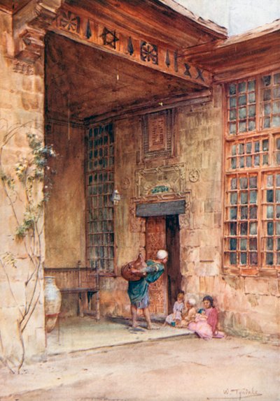 Hof in einem Kairener Haus von Walter Frederick Roofe Tyndale