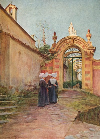 Eingang zur Villa Centurione, S. Margherita Ligure, ca. 1910, 1912 von Walter Frederick Roofe Tyndale