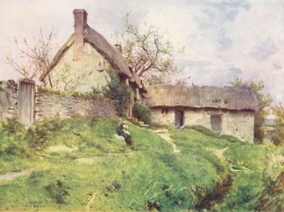 Wessex: Eine Gruppe von Hütten in Sutton Poyntz, nahe Weymouth von Walter Frederick Roofe Tyndale