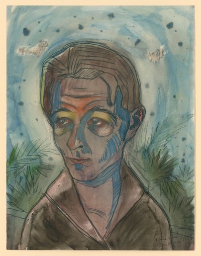 Selbstbildnis von Walter Gramatte