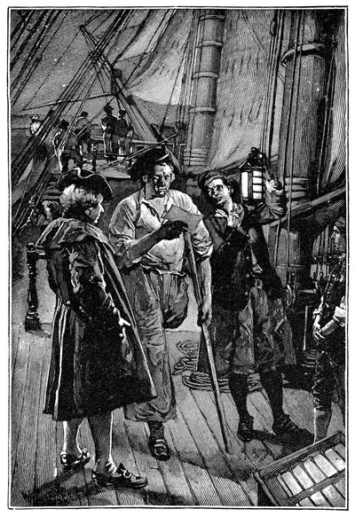 Illustration von Walter Paget (1863-1935) für den Roman „Die Schatzinsel“ von Robert Louis Stevenson (1850-1894) 1900 von Walter Paget
