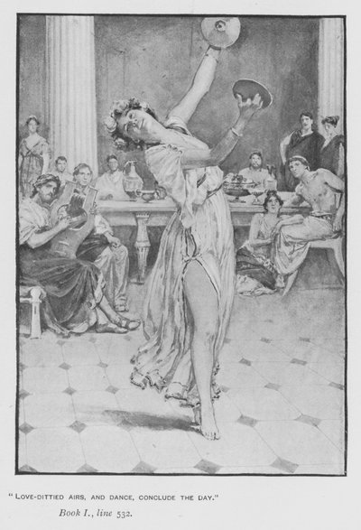 Illustration für Popes Odyssee von Homer von Walter Paget
