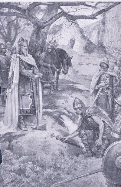 Auf diesem Feld wurde die englische Nation geboren, Illustration aus Mein Magazin von Walter Paget