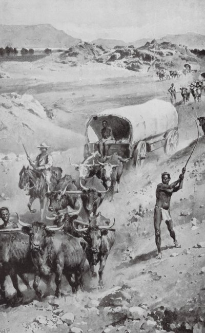 Der große Buren-Trek nach Natal in 1835-36 von Walter Paget
