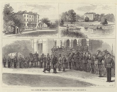 Der Zustand Irlands, eine Herrenresidenz im Jahr 1881 von Walter Paget