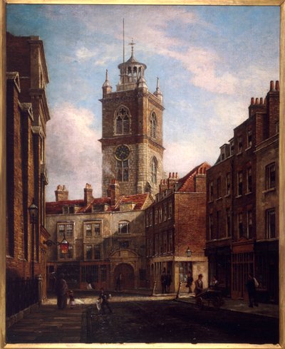 Fore Street und St Giles ohne Cripplegate von Walter Riddle