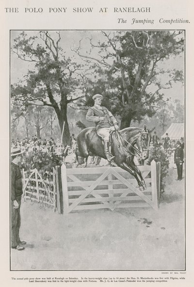 Die Polopony-Show in Ranelagh, der Springwettbewerb von Walter Stanley Paget