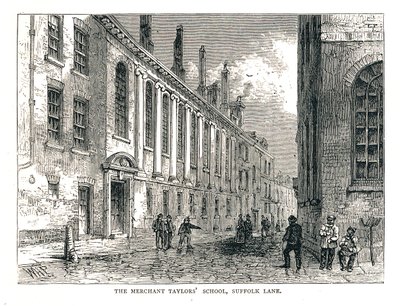 Merchant Taylors School, Suffolk Lane von Walter Thornbury