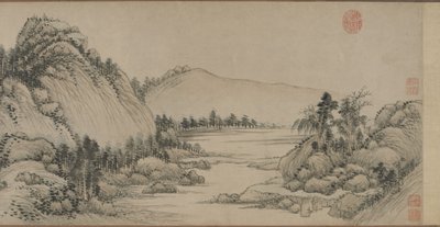 Wohnung in den Fuchun-Bergen nach Huang Gongwang, Qing-Dynastie, 1672 von Wang Hui