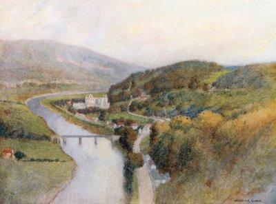 Tintern Abbey und der Wye von Warwick (after) Goble