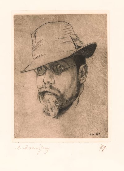 Selbstbildnis von Wassilij Nikolajewitsch Masjutin