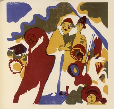 Allerheiligen (Blatt 46 aus: "Klänge") von Wassily Kandinsky