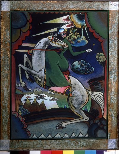 Amazone in den Bergen von Wassily Kandinsky