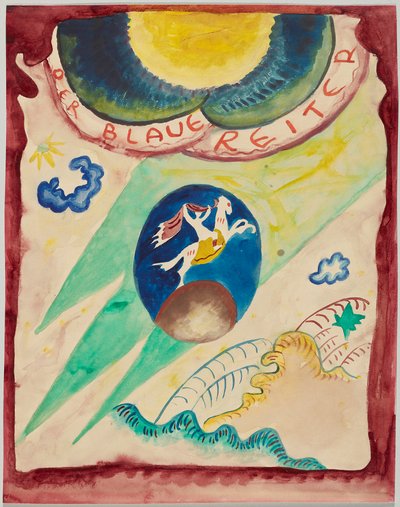 Entwurf für den Umschlag des Almanachs "Der Blaue Reiter" von Wassily Kandinsky