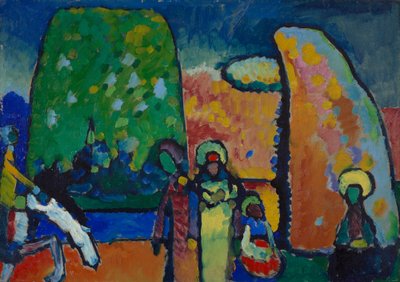 Studie zu "Improvisation Nr. 2 (Trauermarsch)" von Wassily Kandinsky