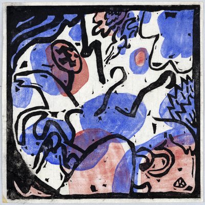 Drei Reiter in Rot, Blau und Schwarz von Wassily Kandinsky