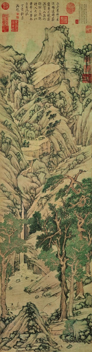 Tausend Gipfel wetteifern um Pracht von Wen Zhengming