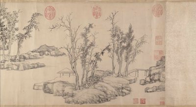 Sommerresidenz im östlichen Hain, datierbar vor 1515 von Wen Zhengming