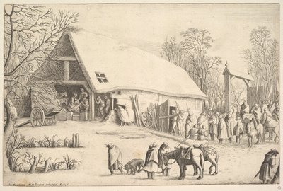 Anbetung der Könige, nach Augustin Braun, 1646 von Wenceslaus Hollar