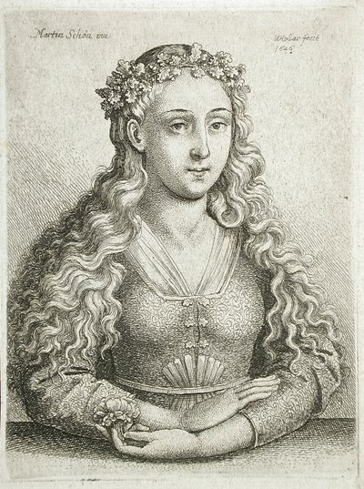 Büste einer Frau von Wenceslaus Hollar
