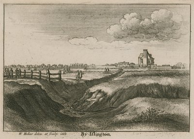 Bei Islington, der New River Head von Wenceslaus Hollar