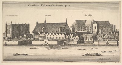 Ciuitatis Westmonasteriensis pars Westminster vom Fluss, 1647 von Wenceslaus Hollar