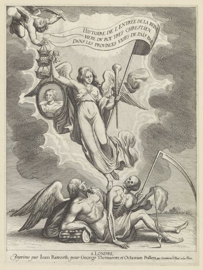 Ruhm besiegt die Zeit und den Tod von Wenceslaus Hollar