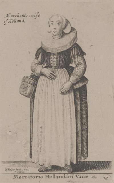 Kaufmannsfrau von Holland (Mercatoris Hollandici Uxor) von Wenceslaus Hollar